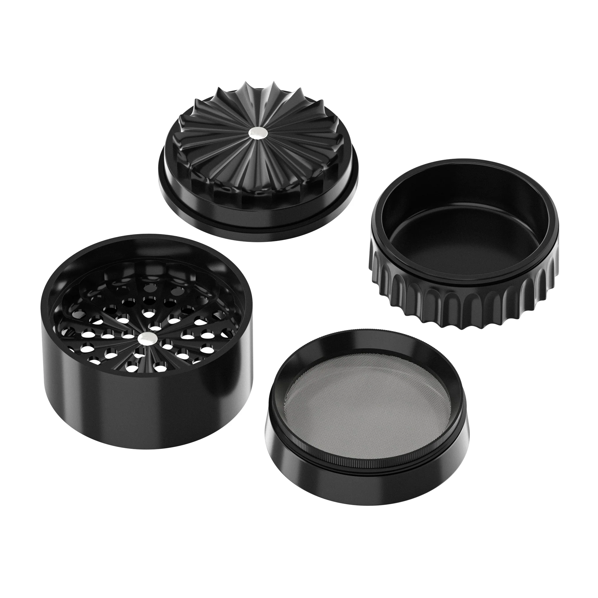 Bud 5-Part Ceramic v3 Non-Stick Grinder 62mm - Black - Image 7