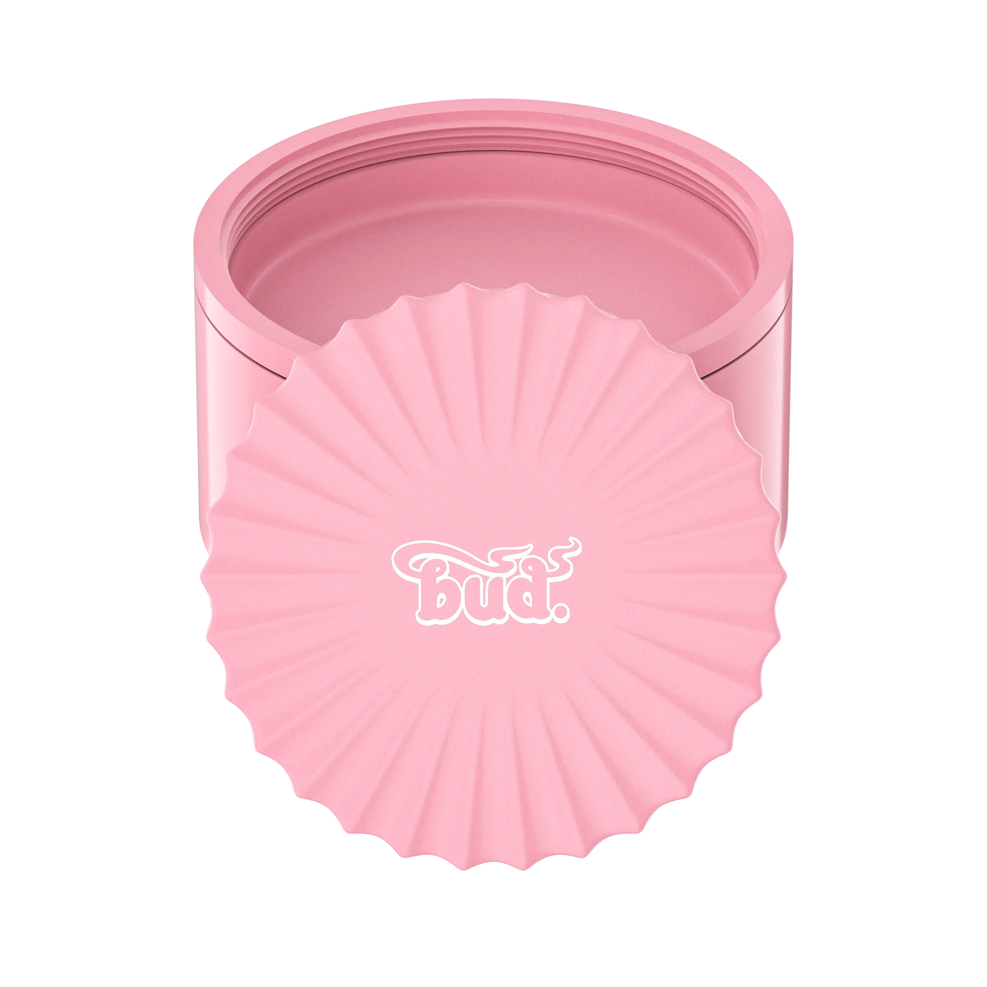 Bud 5-Part Ceramic v3 Non-Stick Grinder 62mm - Pink - Image 4