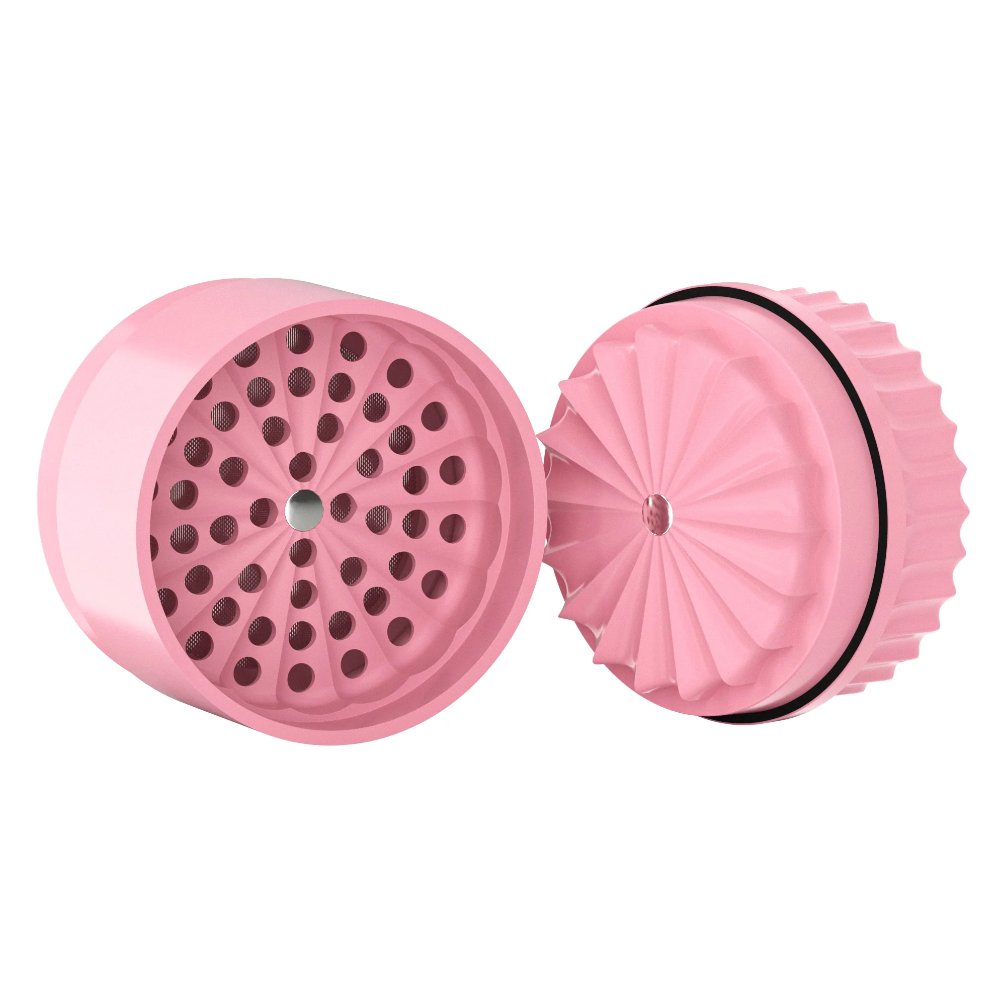 Bud 5-Part Ceramic v3 Non-Stick Grinder 62mm - Pink - Image 6