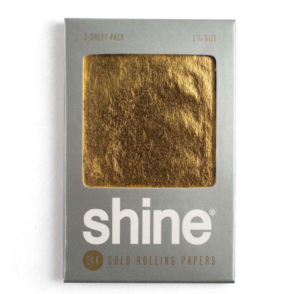Shine 24K Gold Rolling Papers - 1 1/4 (2 Sheets) - Image 4
