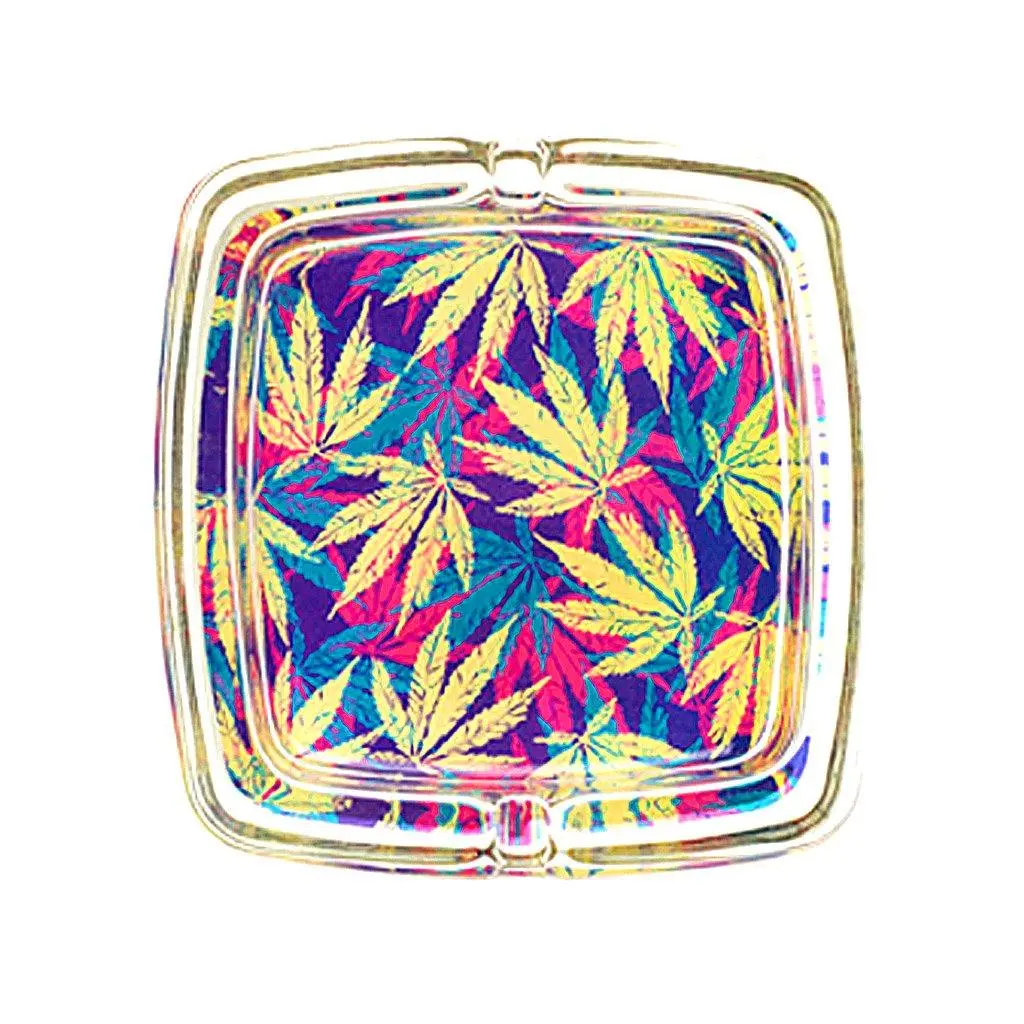 Square Leaf Hip 2Bee Glass Ashtrays - Image 7